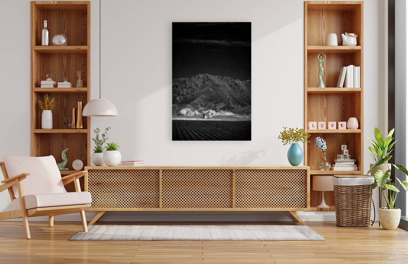 Church in Desert Tapestry Reproduction