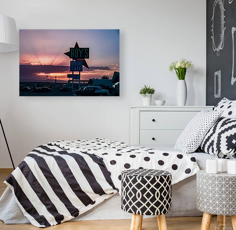 Neon Dreams on the Mother Road Reproduction