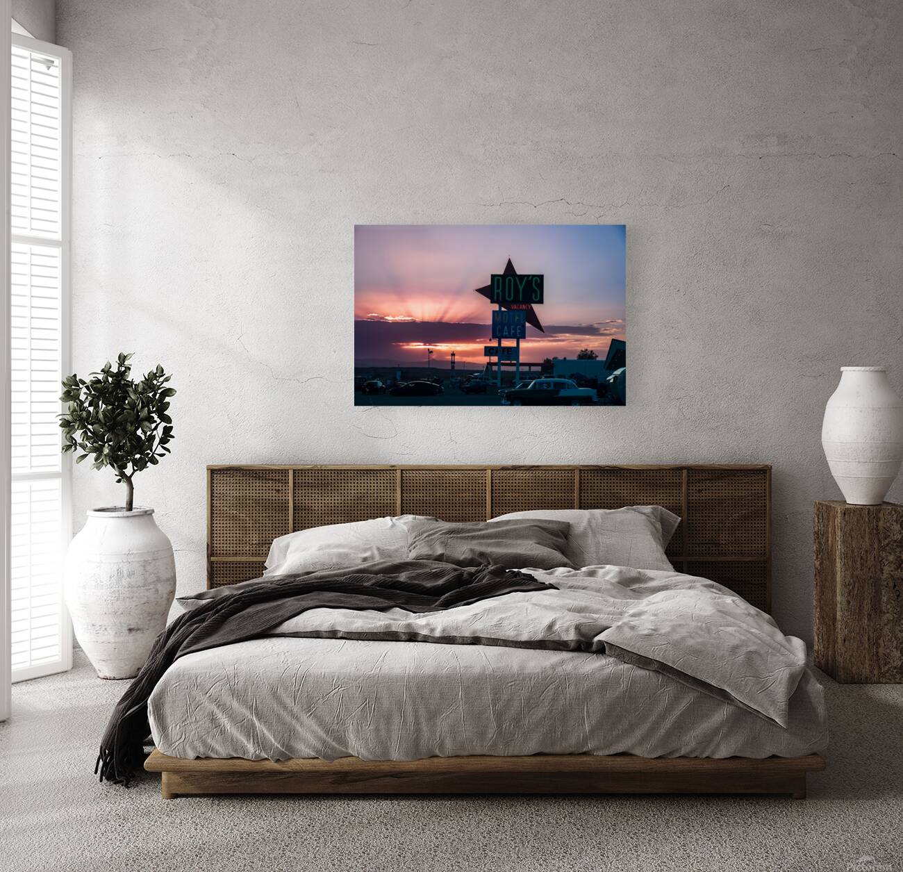 Neon Dreams on the Mother Road Reproduction