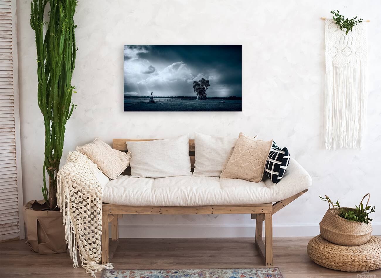 Majestic Tranquility: A Storm at the Angle in Gettysburg Reproduction