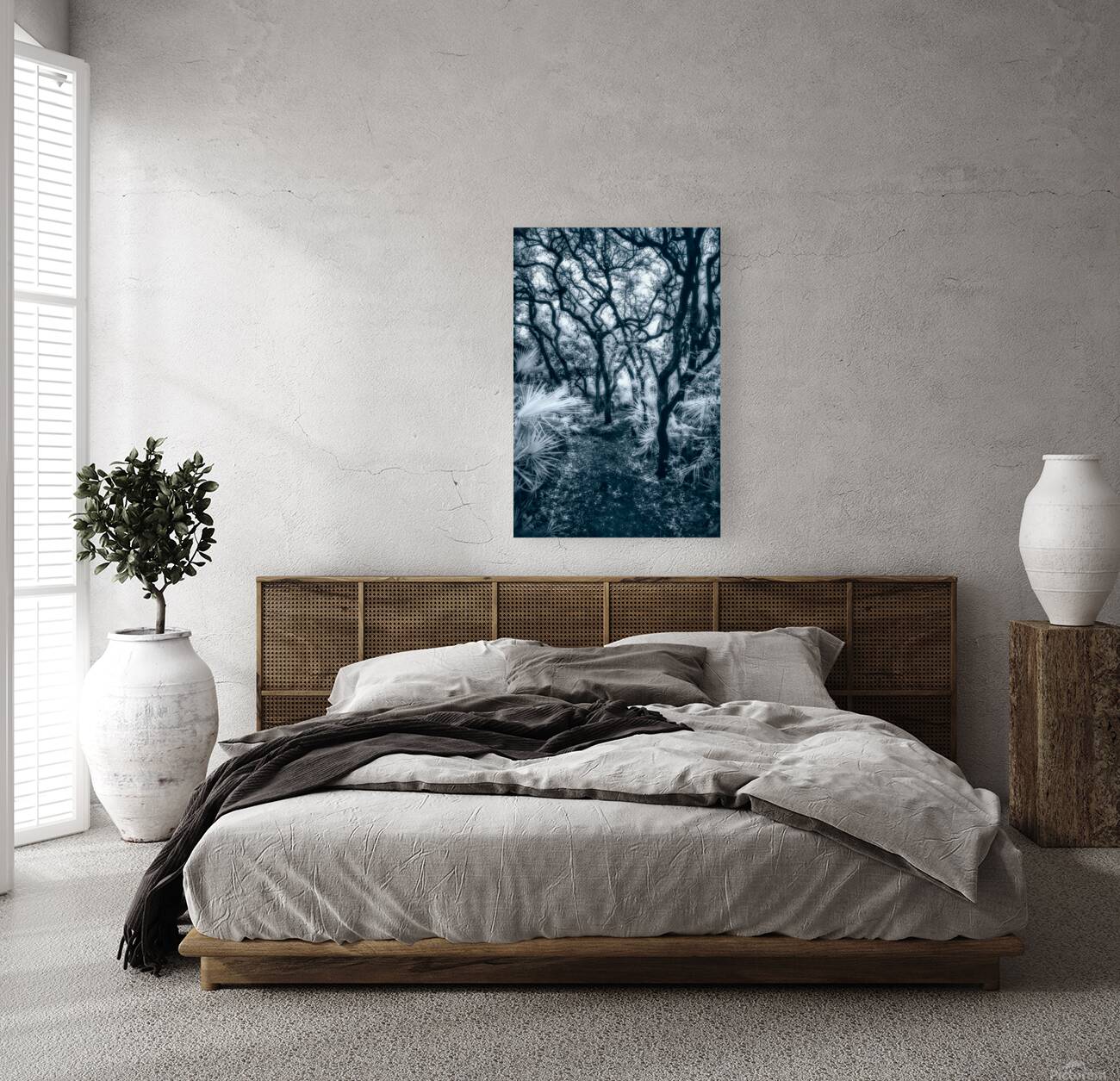 Enchanted Passage: Blue Dawn in the Oaks Reproduction