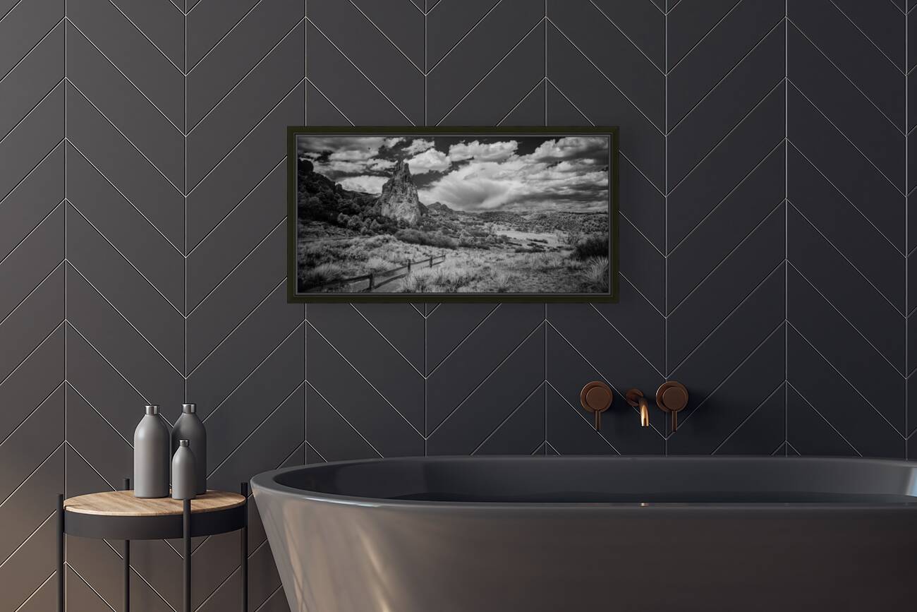 Trail to Majesty: Stormy Peaks at Garden of the Gods Reproduction