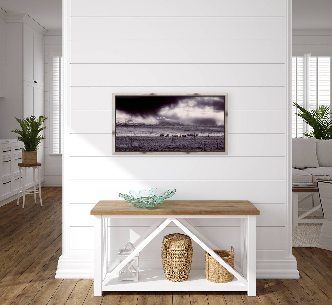 Stormy Bison Territory Reproduction