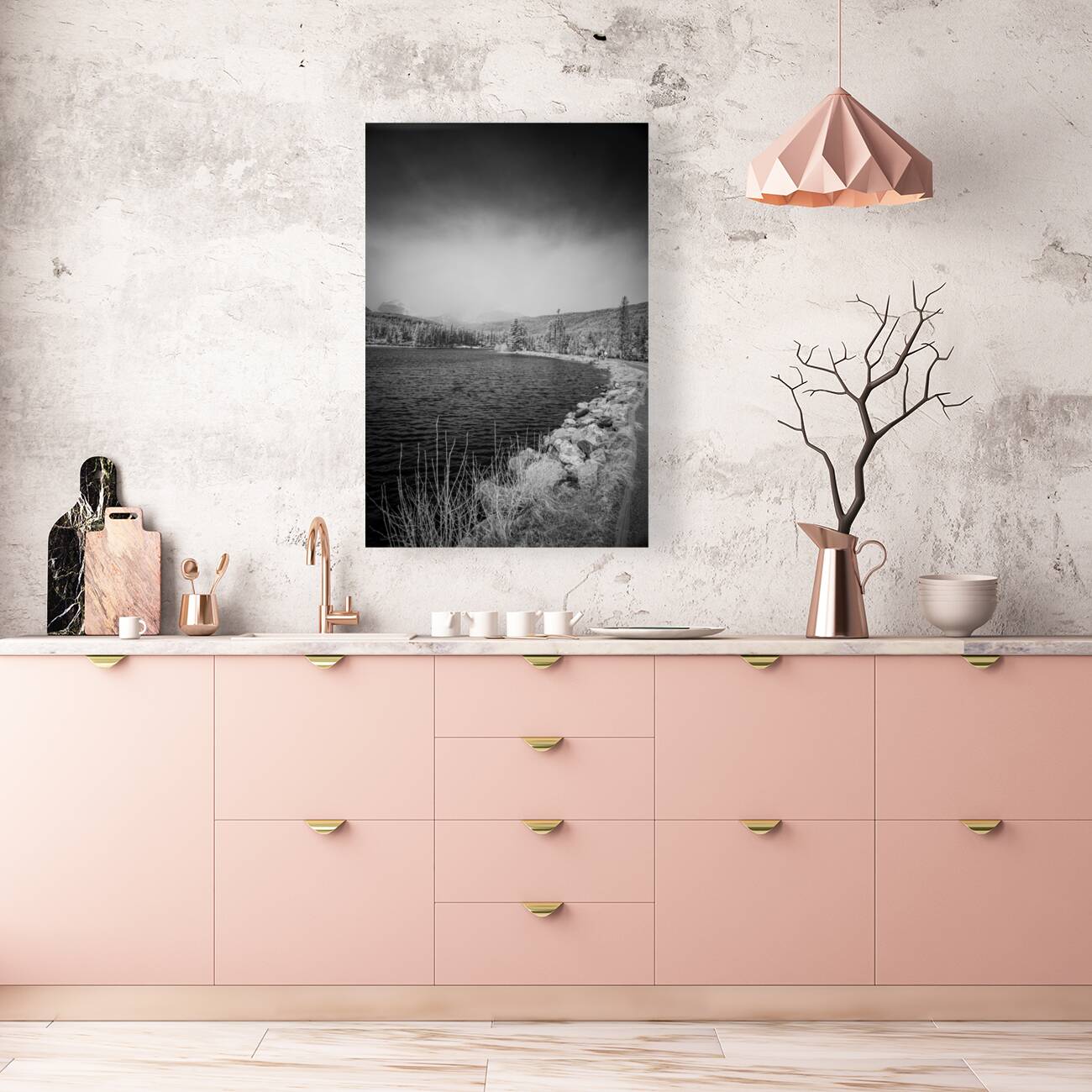 Shoreline Vista: Sprague Lake Reproduction