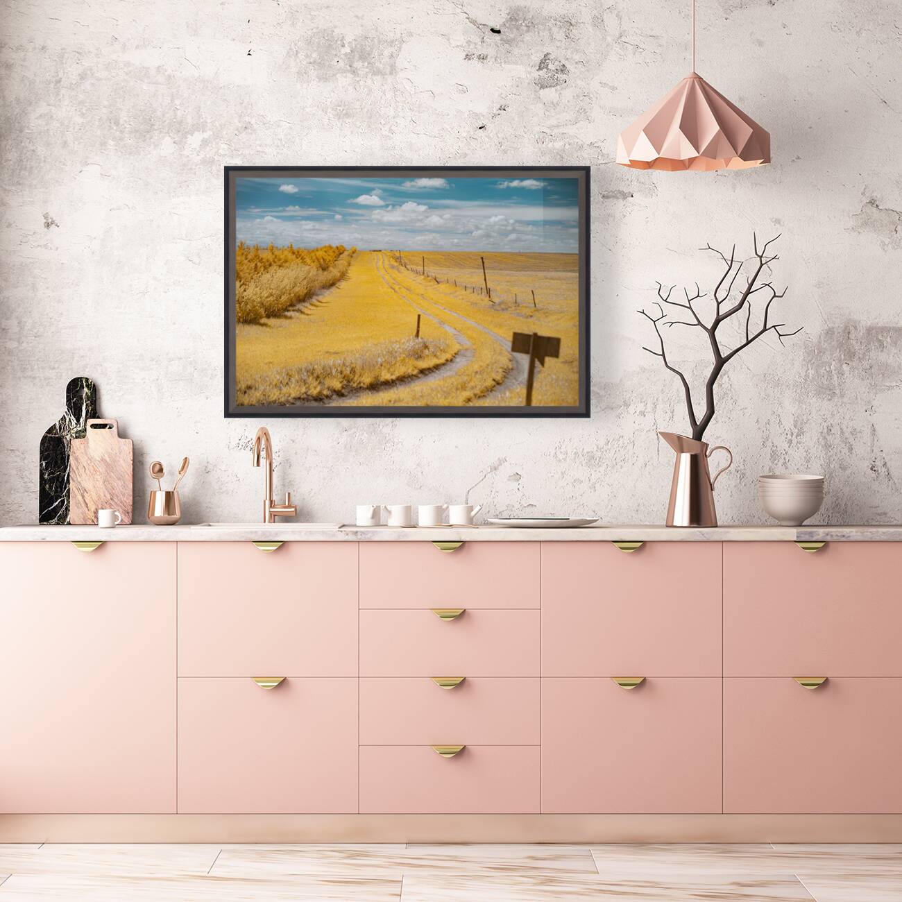 Nebraska Farm Lane - 2 Reproduction