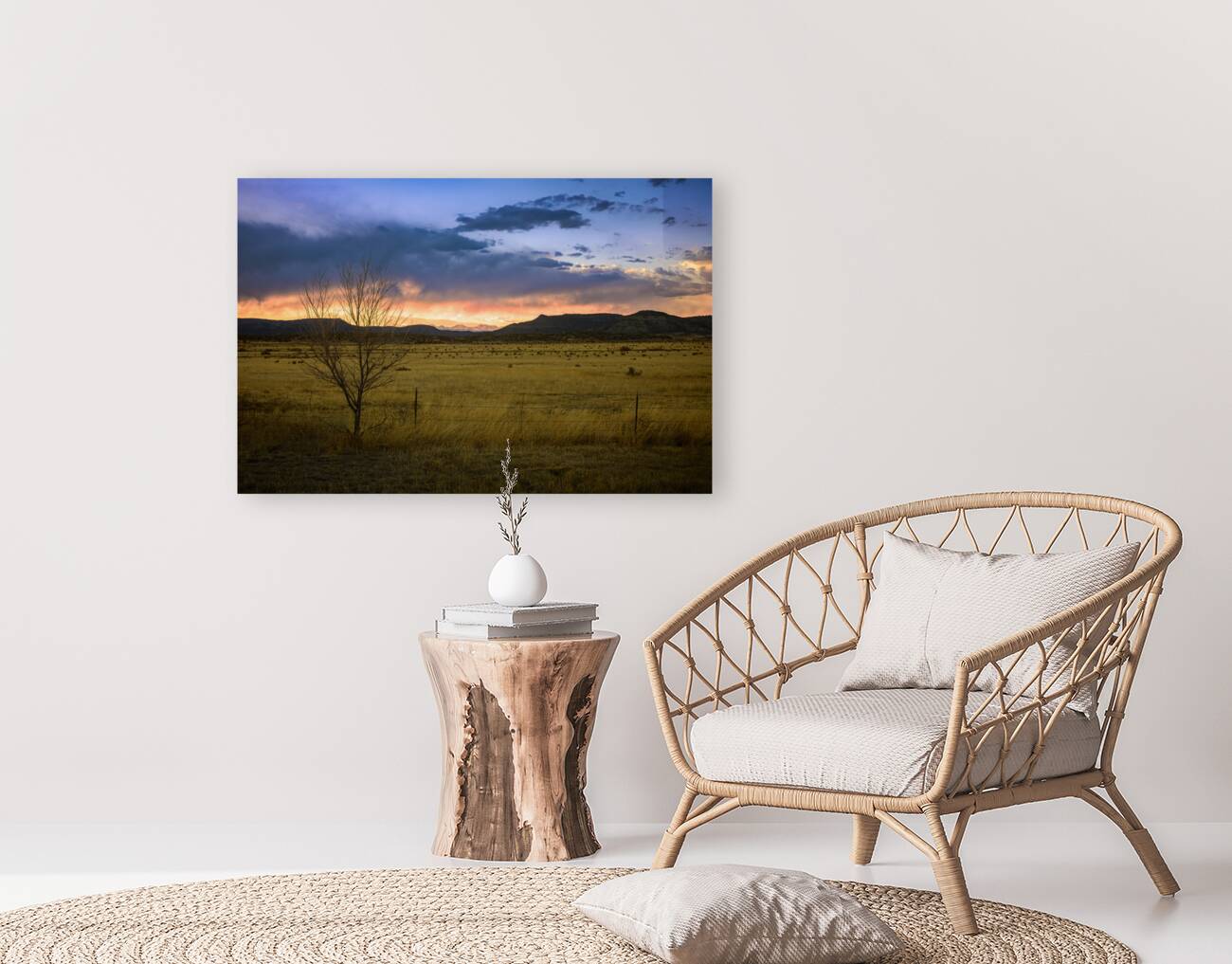 Prairie Radiance: Sunset Symphony near Cold Beer New Mexico Reproduction