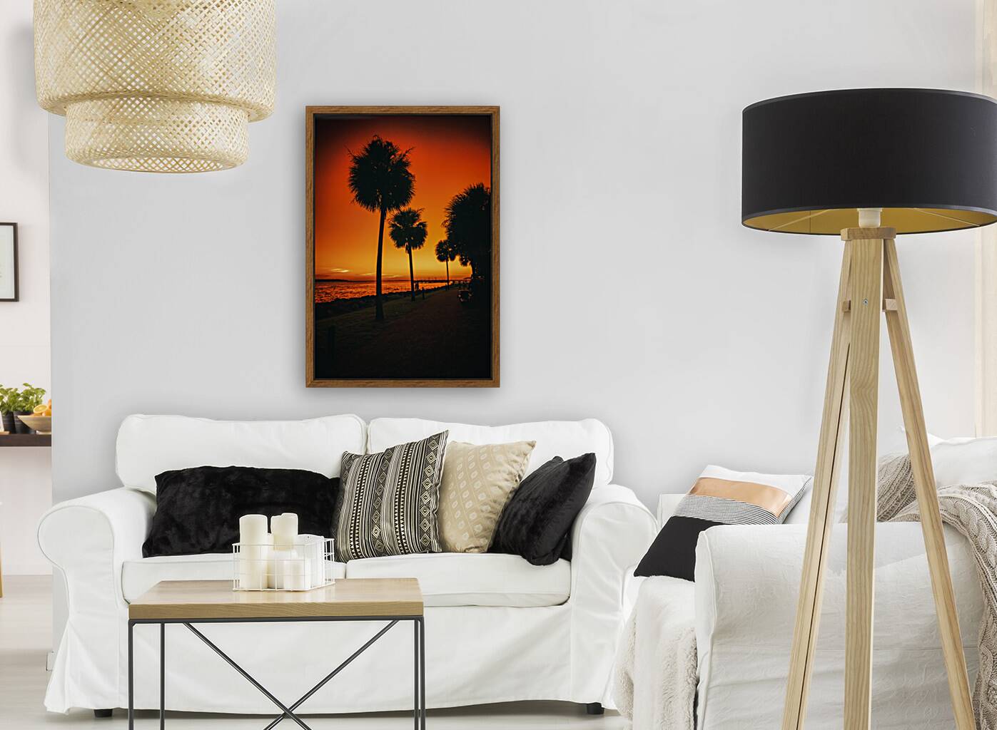 Sunset Stroll on Saint Simons Island Reproduction