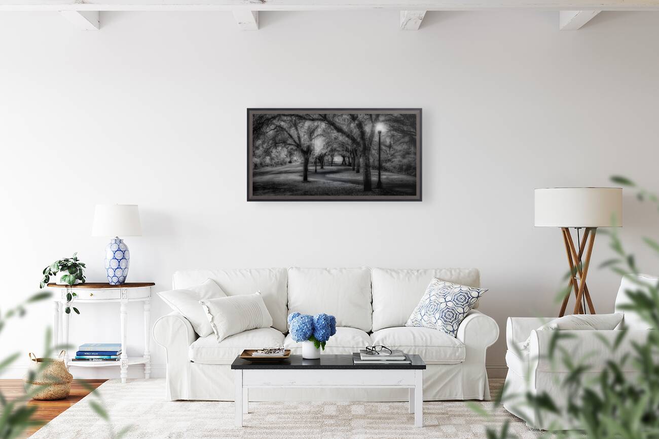 Curvy Dusk Walkway Reproduction