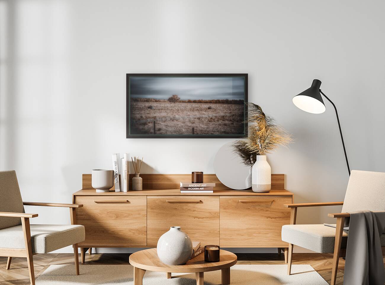 Lone Tree in Saint Bernards-3 Reproduction