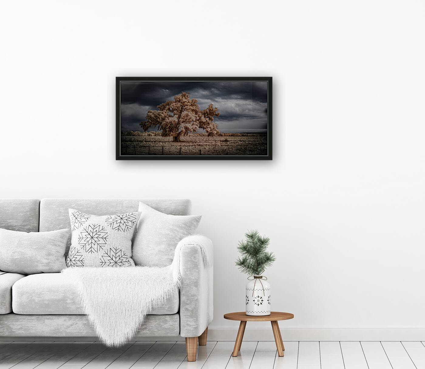 Lone Tree in Saint Bernards-2 Reproduction