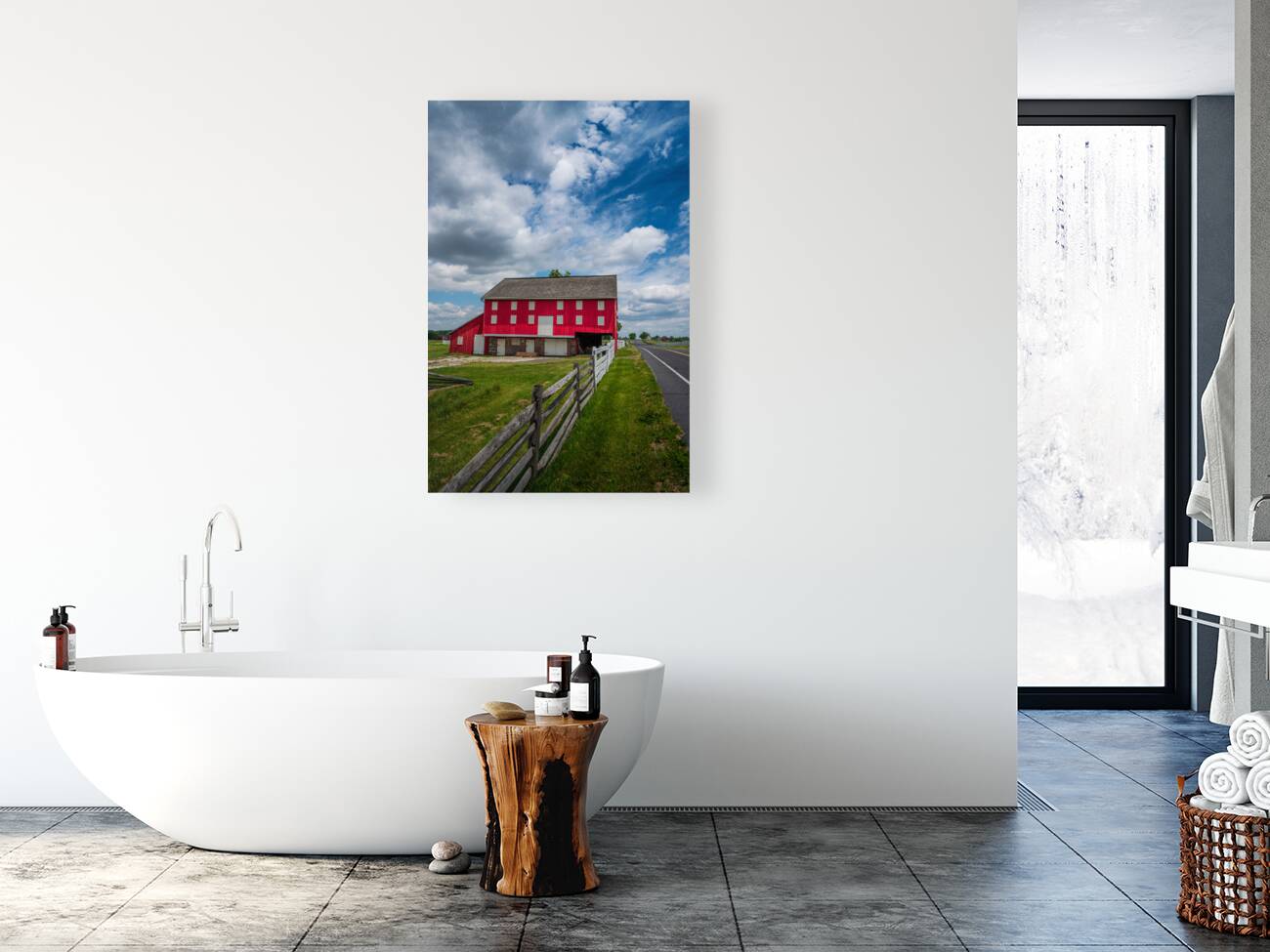 The Sherfy Barn: A Countryside Oasis Reproduction