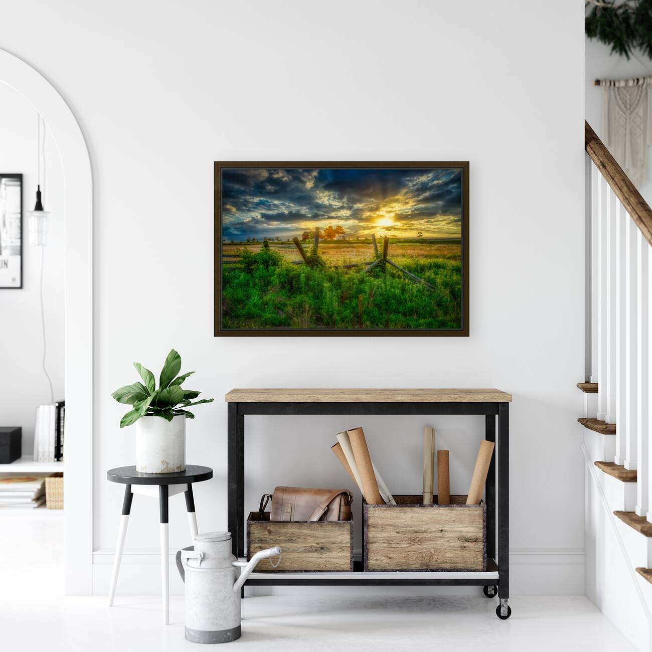 Fenceline sunset Reproduction