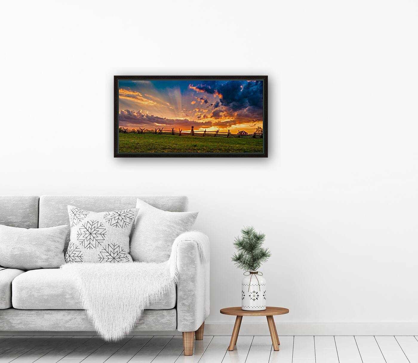 God Rays Over Gettysburg: Sunset at the 73rd New York Volunteer Infantry Regiment Reproduction