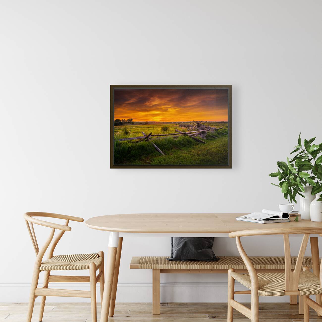 Fenceline Sunset Reproduction