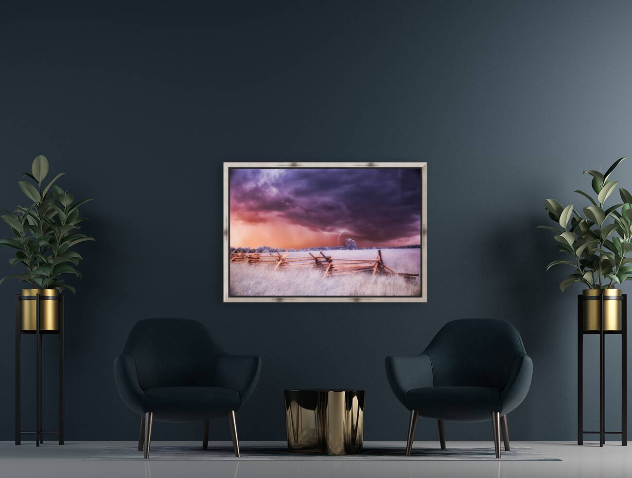 Stormy Surrealism: A Journey into the Unknown Reproduction