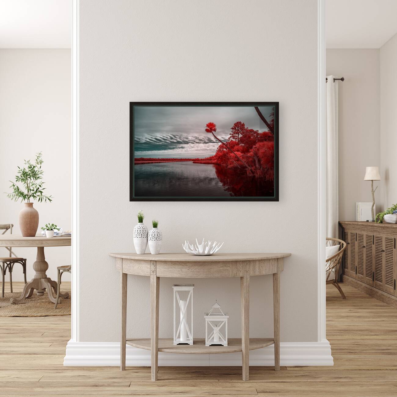 Exploring Bulow Plantation: A Romantic Stroll Reveals a Crimson-Hued Palm Oasis Reproduction