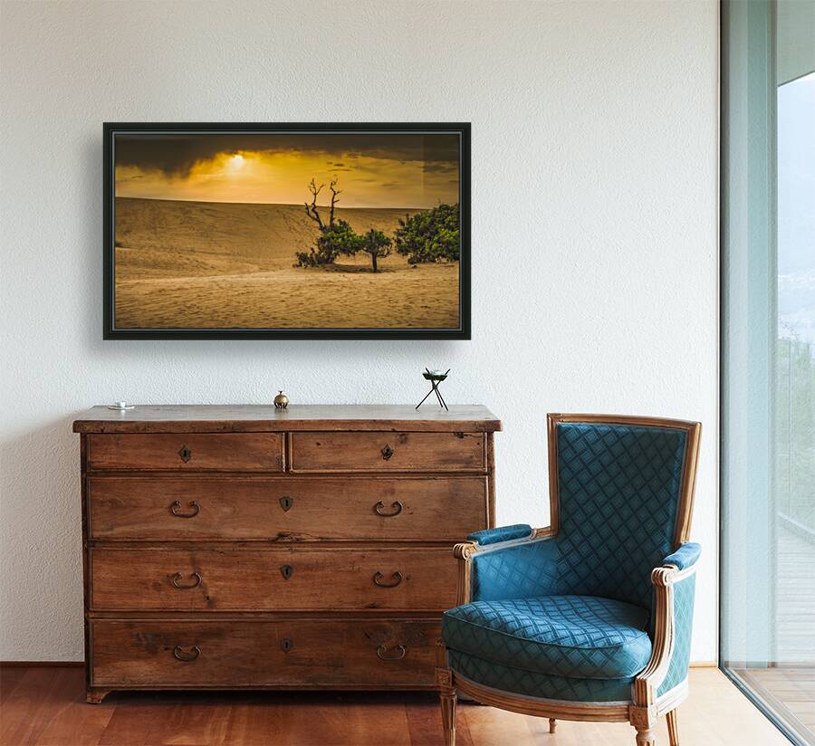 Dunes of Change: Jockey Ridge Sunset Reproduction