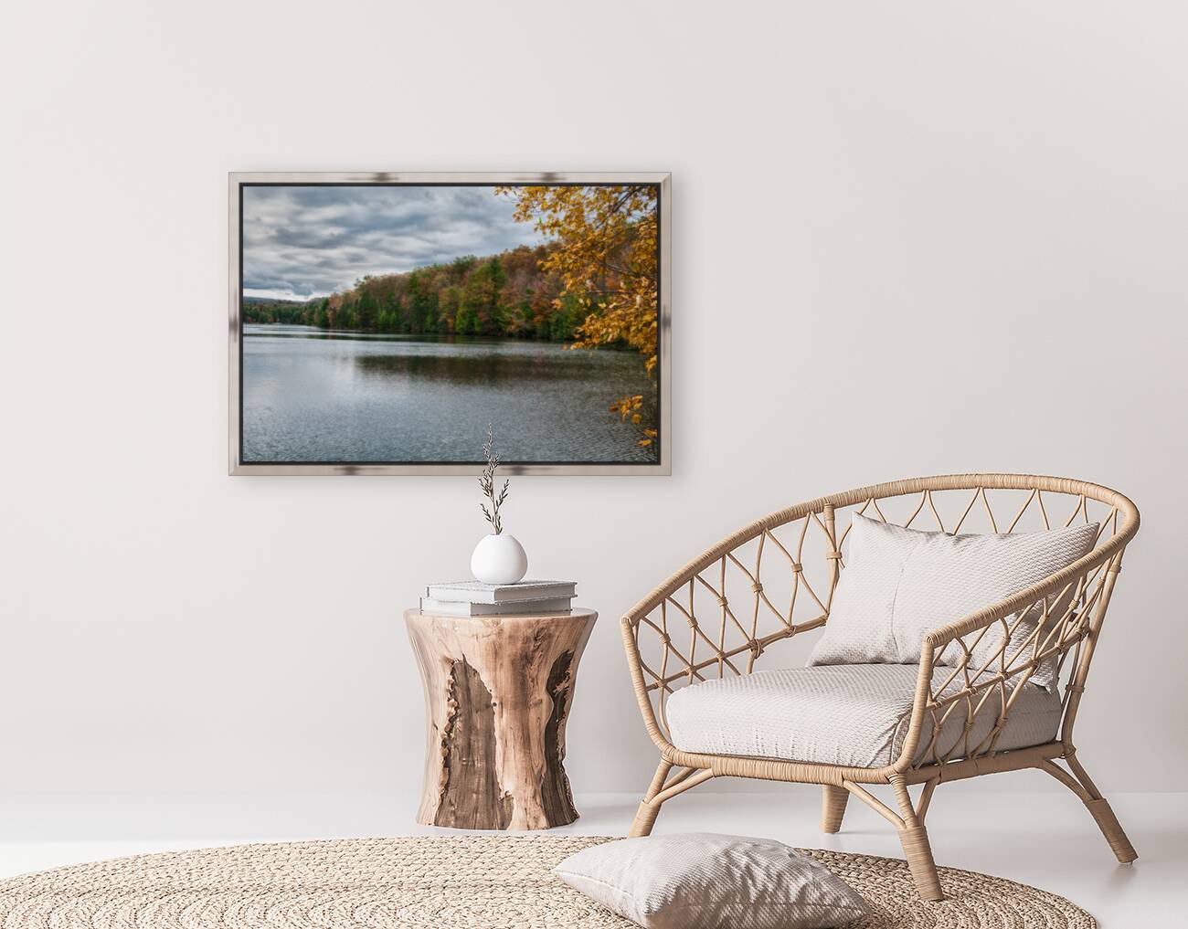 Autumn on the Lake Reproduction