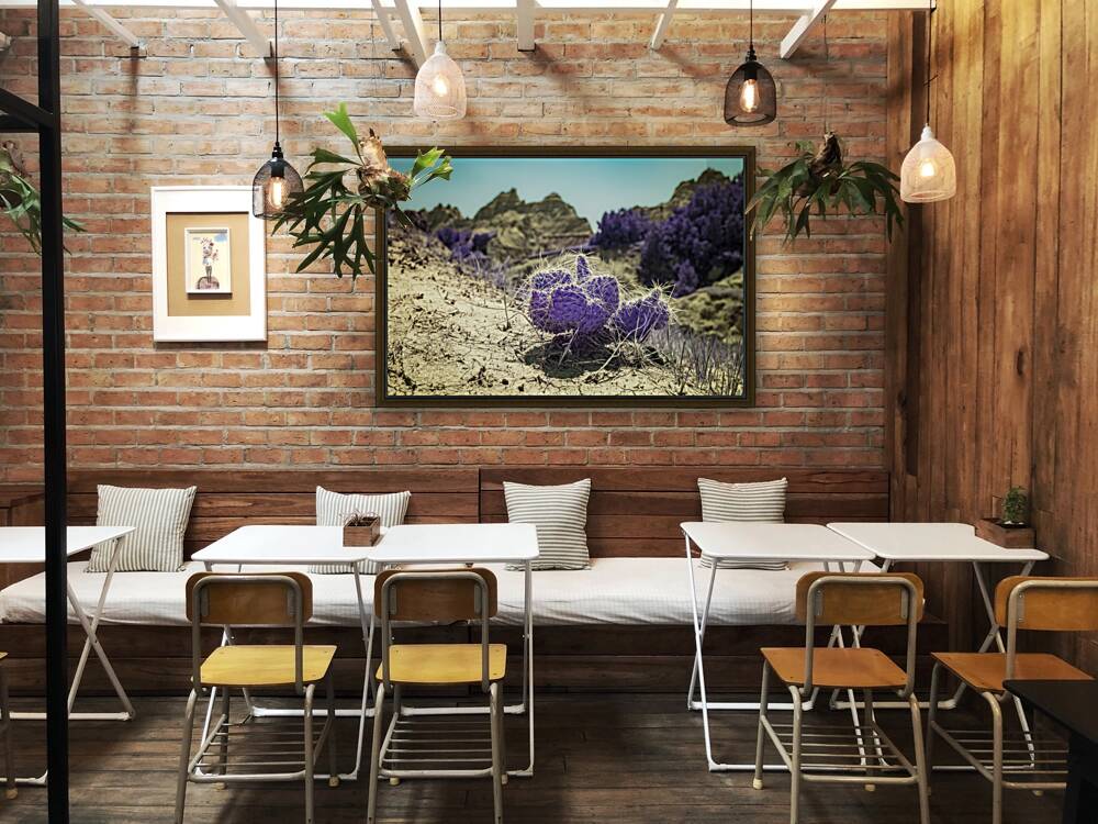 Deserts Purple Heart Reproduction