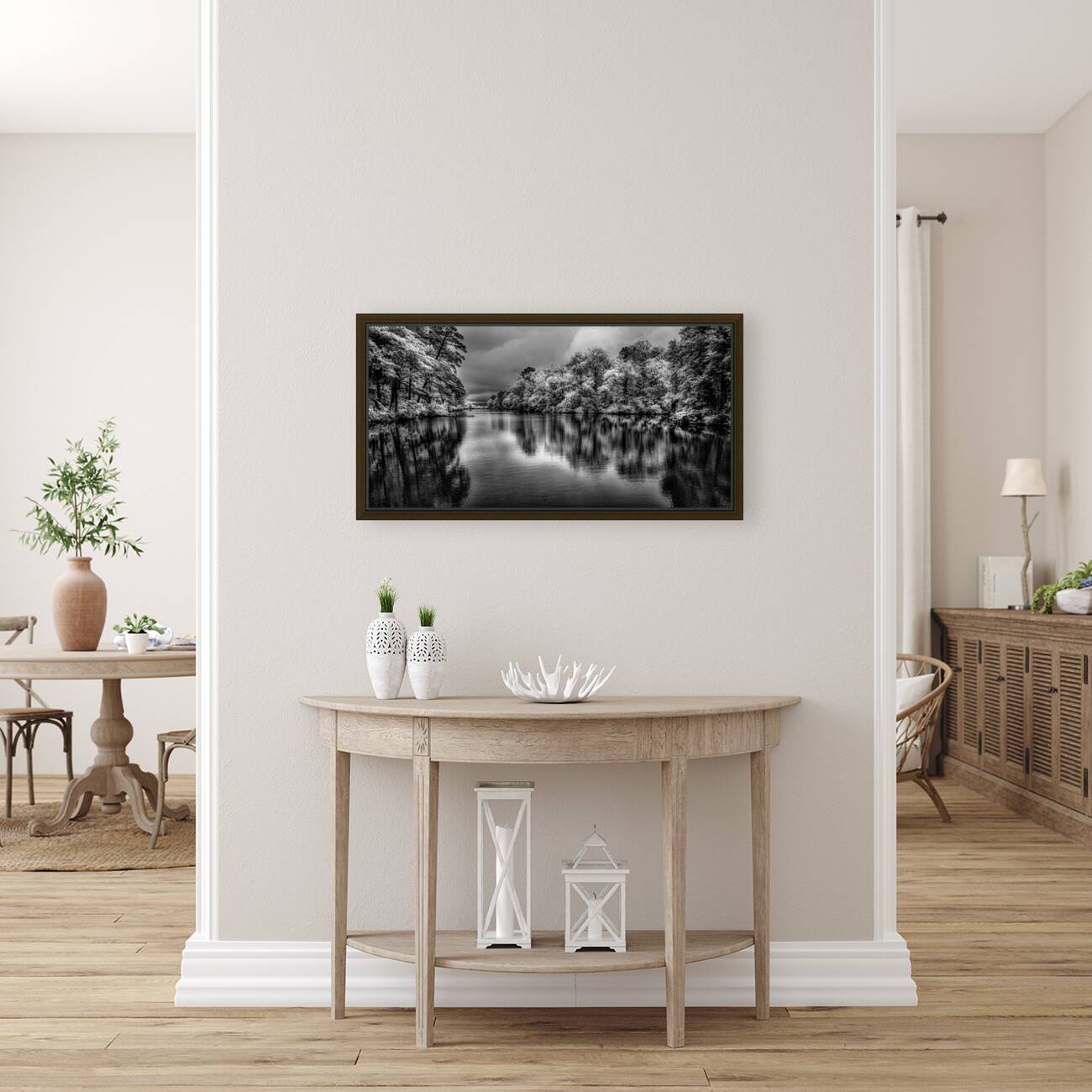 Stormy Infrared Pond Reproduction