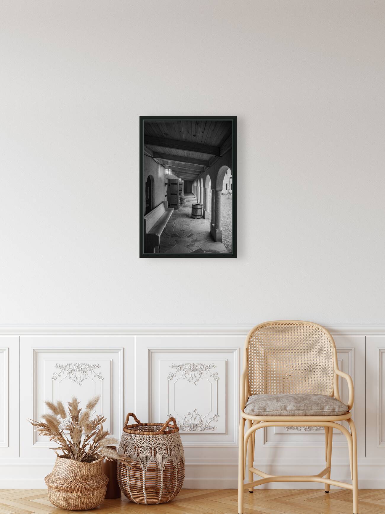 Tranquil Reverie: A Castle Benchs Perspective Reproduction