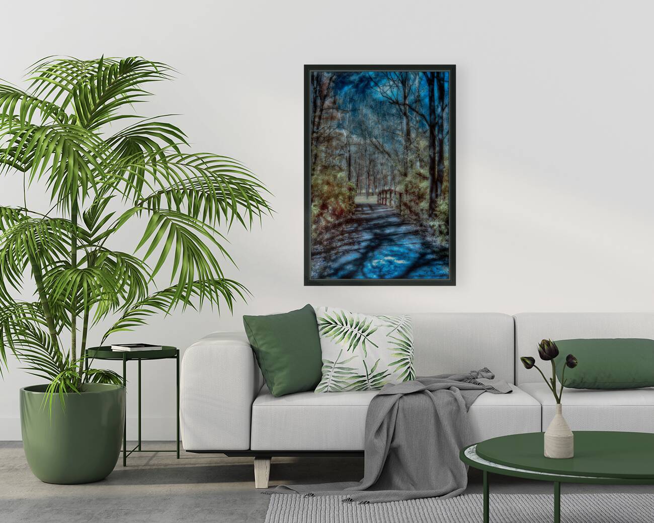 Vivid Trails: A Colorful Infrared Journey at Knox Dam Reproduction