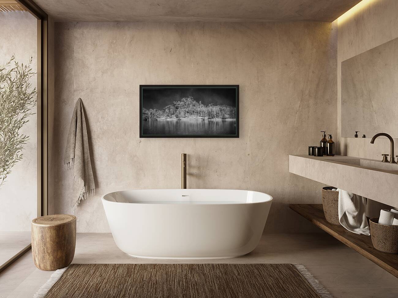 Mystic Shores: A Sylvan Lake Symphony Reproduction