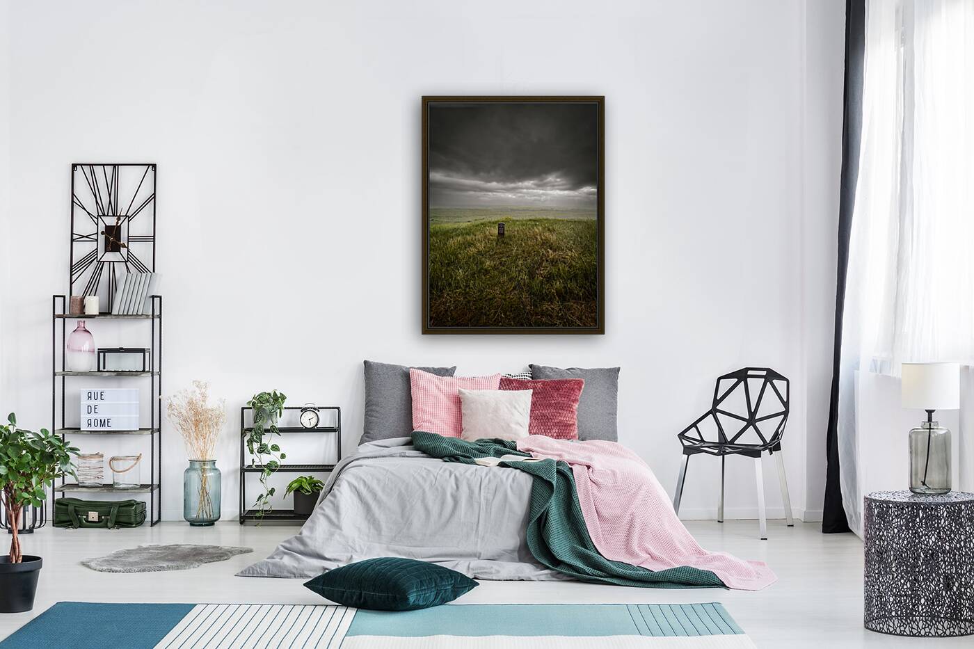 Storming Headstone: A Heroic Quest Through Eastern Montanas Battlefield Amidst Torrential Downpour Reproduction