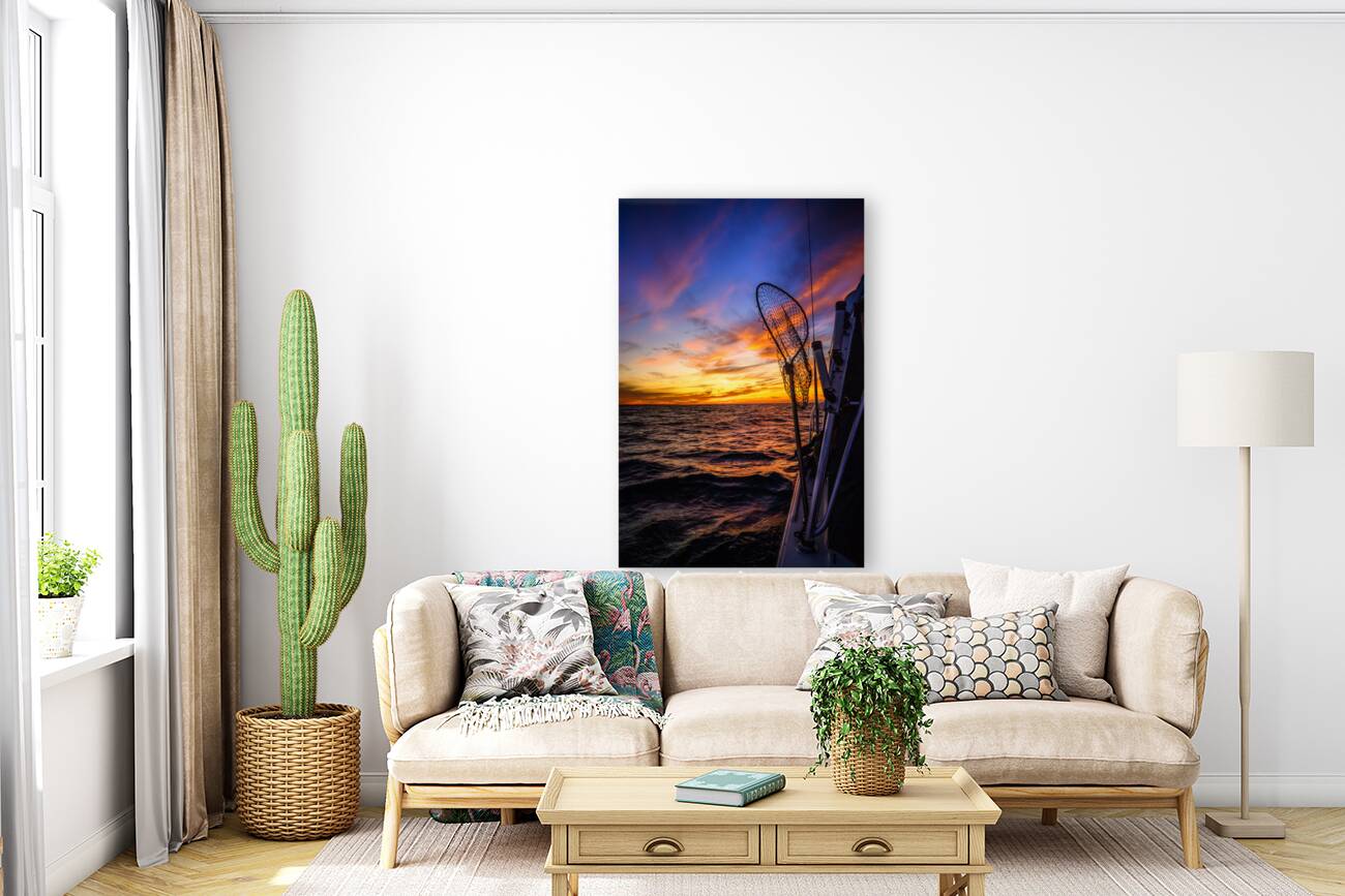 Octobers Palette: Setting Sail for Birthday Memories on the Water Reproduction