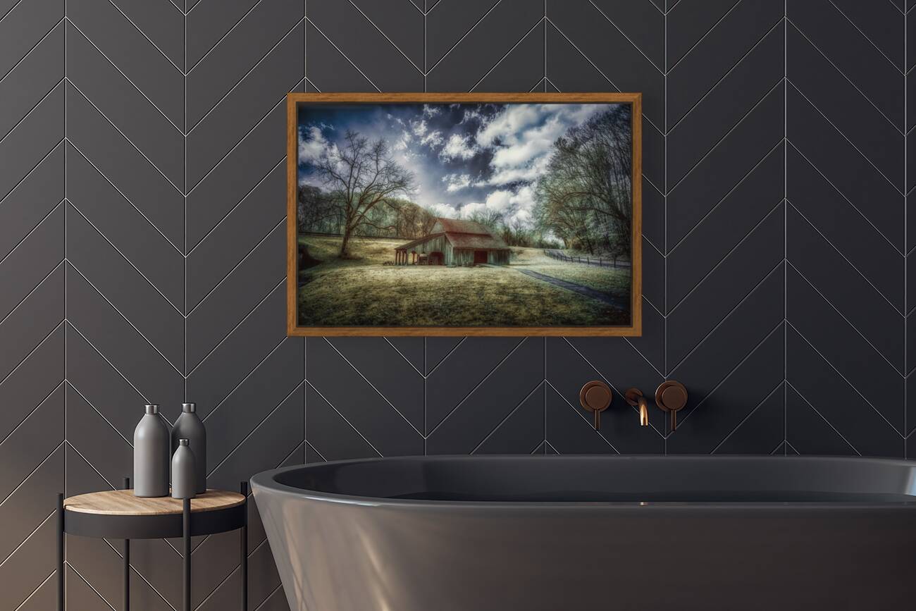 Aged Elegance: The Timeless Legacy of an Old Weathered Rural TN Barn Reproduction