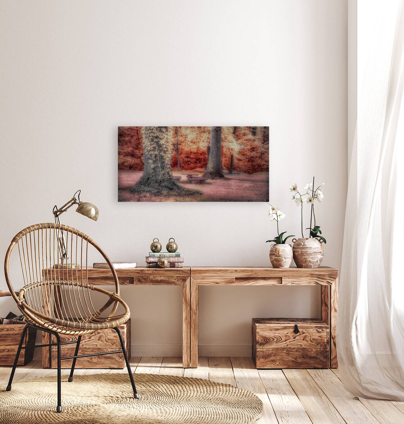 Aunts Oasis: Discovering the Dreamy Charm of a Color Infrared Patio Set in Tennessee Reproduction