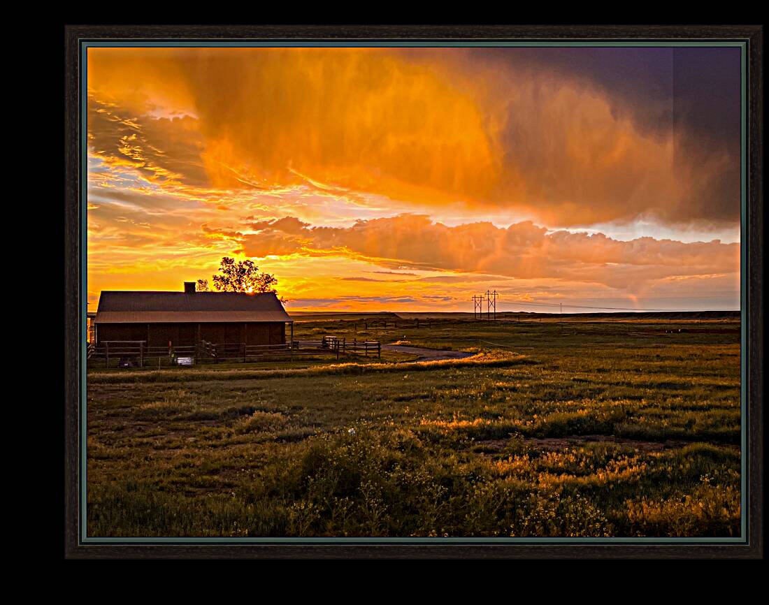 Montanas Fiery Farewell Reproduction