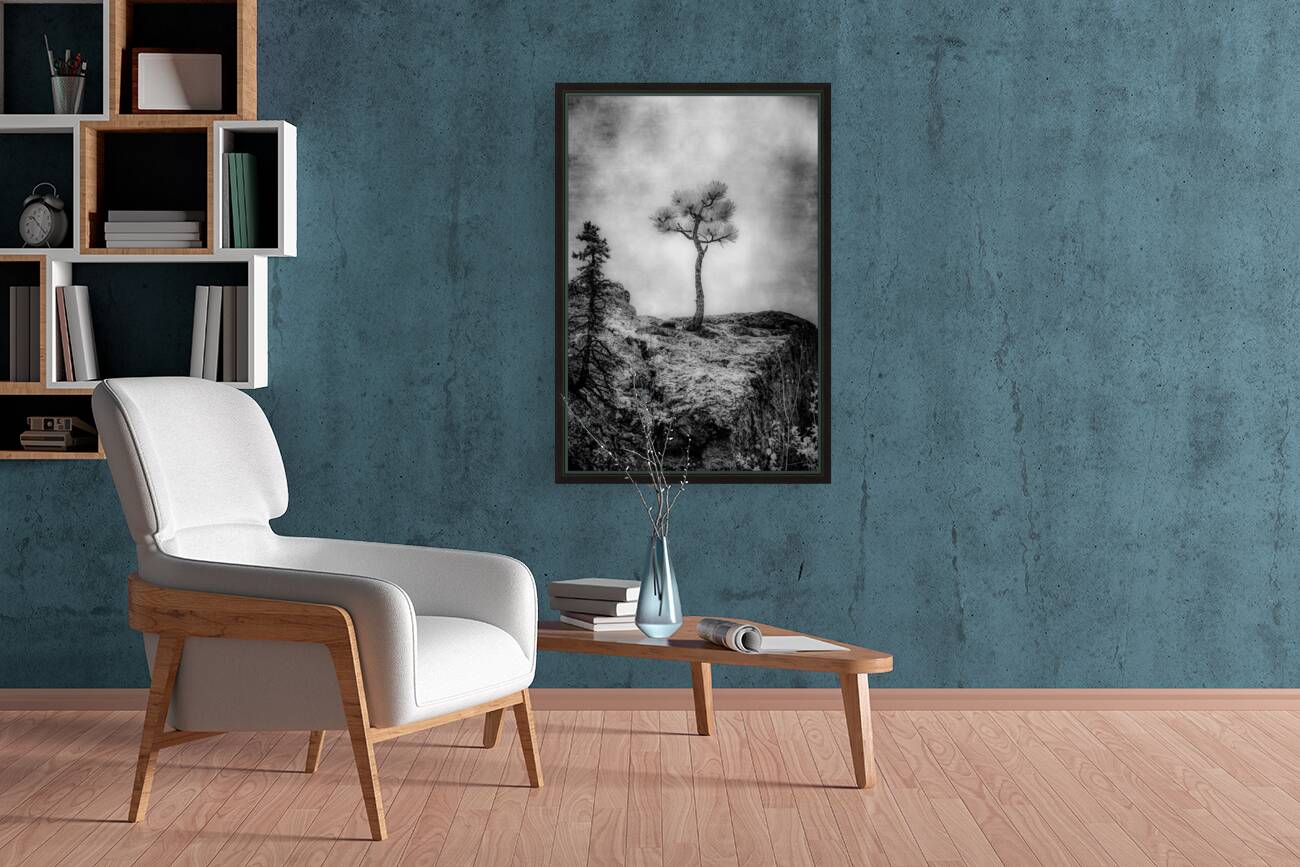 Serene Sylvan Lake: Alone on the Hill Reproduction