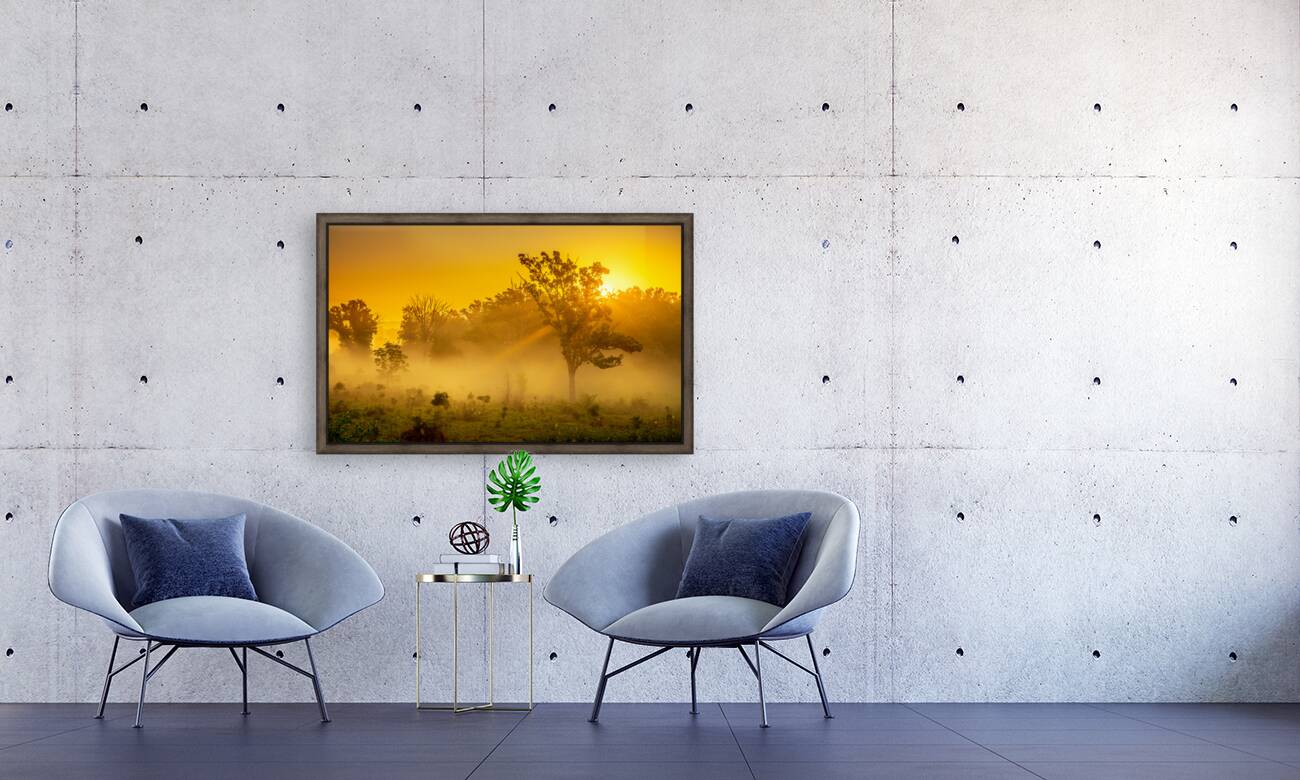 Misty Morning Glow: Dawn in Gettysburg Reproduction