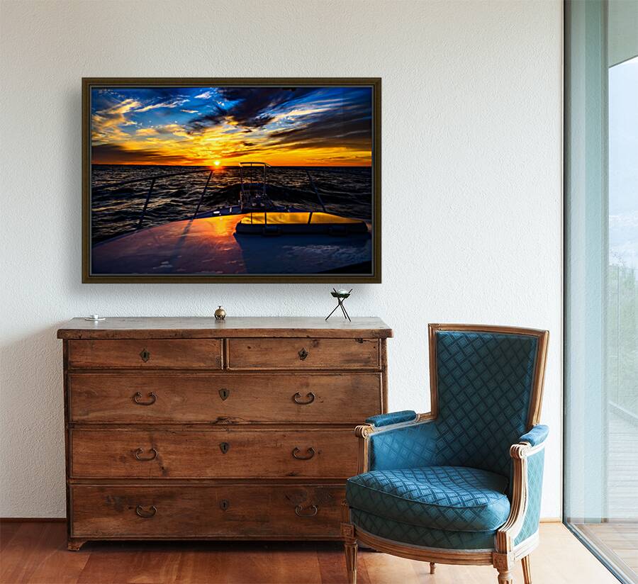 Navigating the Sunset: A Memorable Boat Ride with Wet Net Charte Reproduction