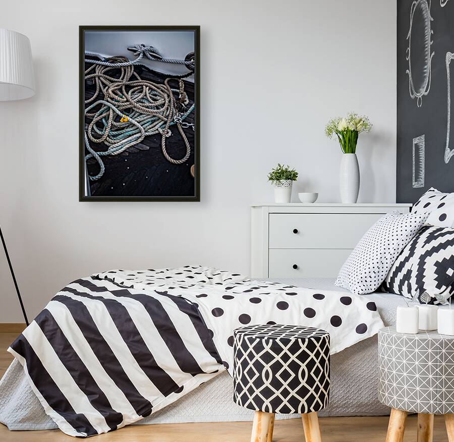 Nautical Knots: Untangling the Stories on a Boat Deck Reproduction