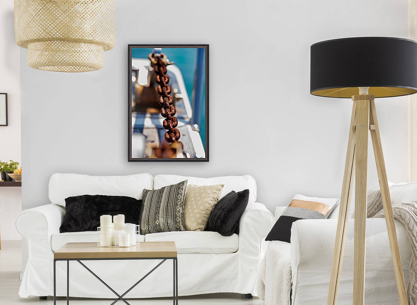 Rustic Resilience: The Story Woven in a Rusted Anchor Chain Reproduction