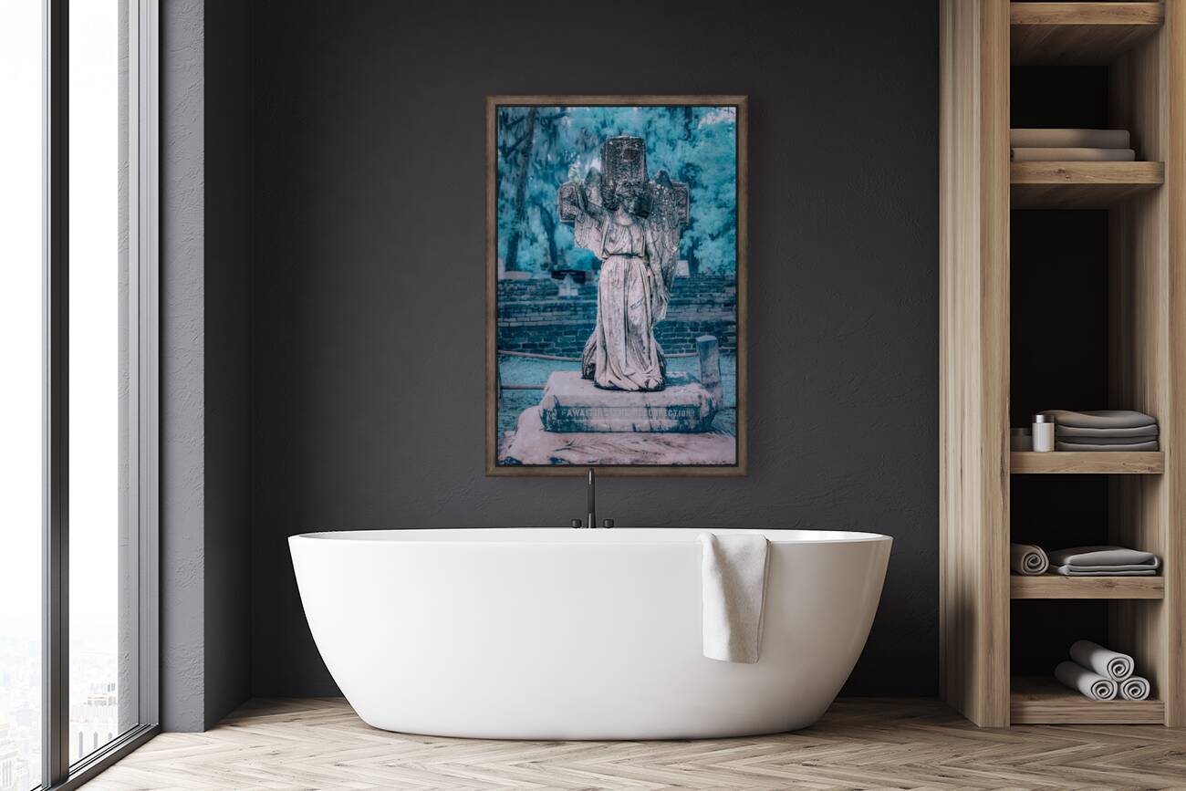 Rainy Day Reflections: Exploring Oak Grove Cemeterys Angel Memo Reproduction