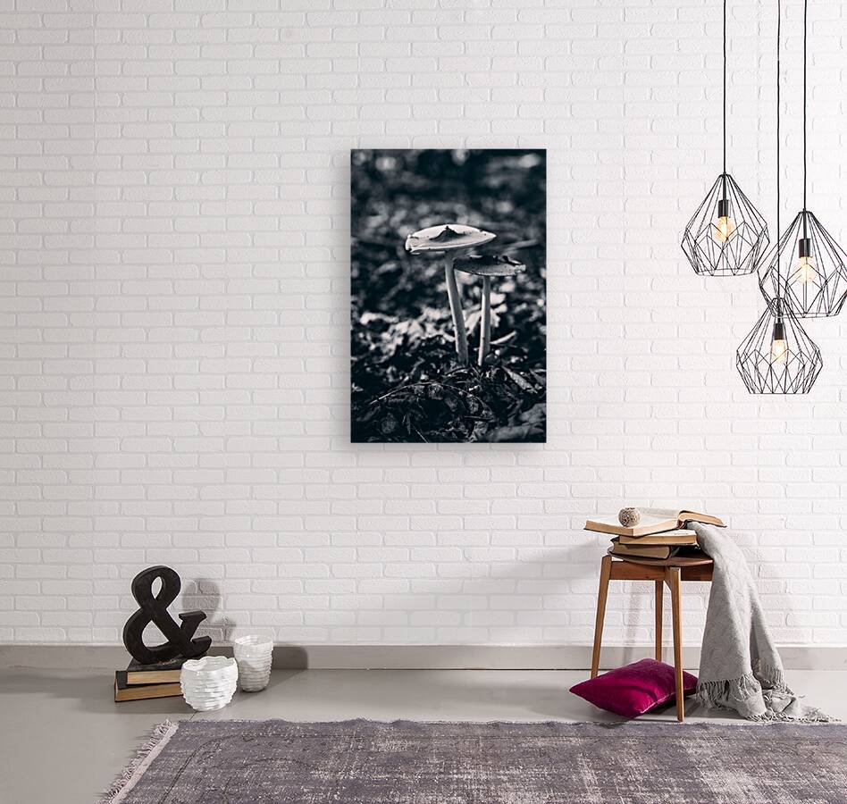 Mystical Fungi: Blue Shroom in the Enchanted Woods Reproduction