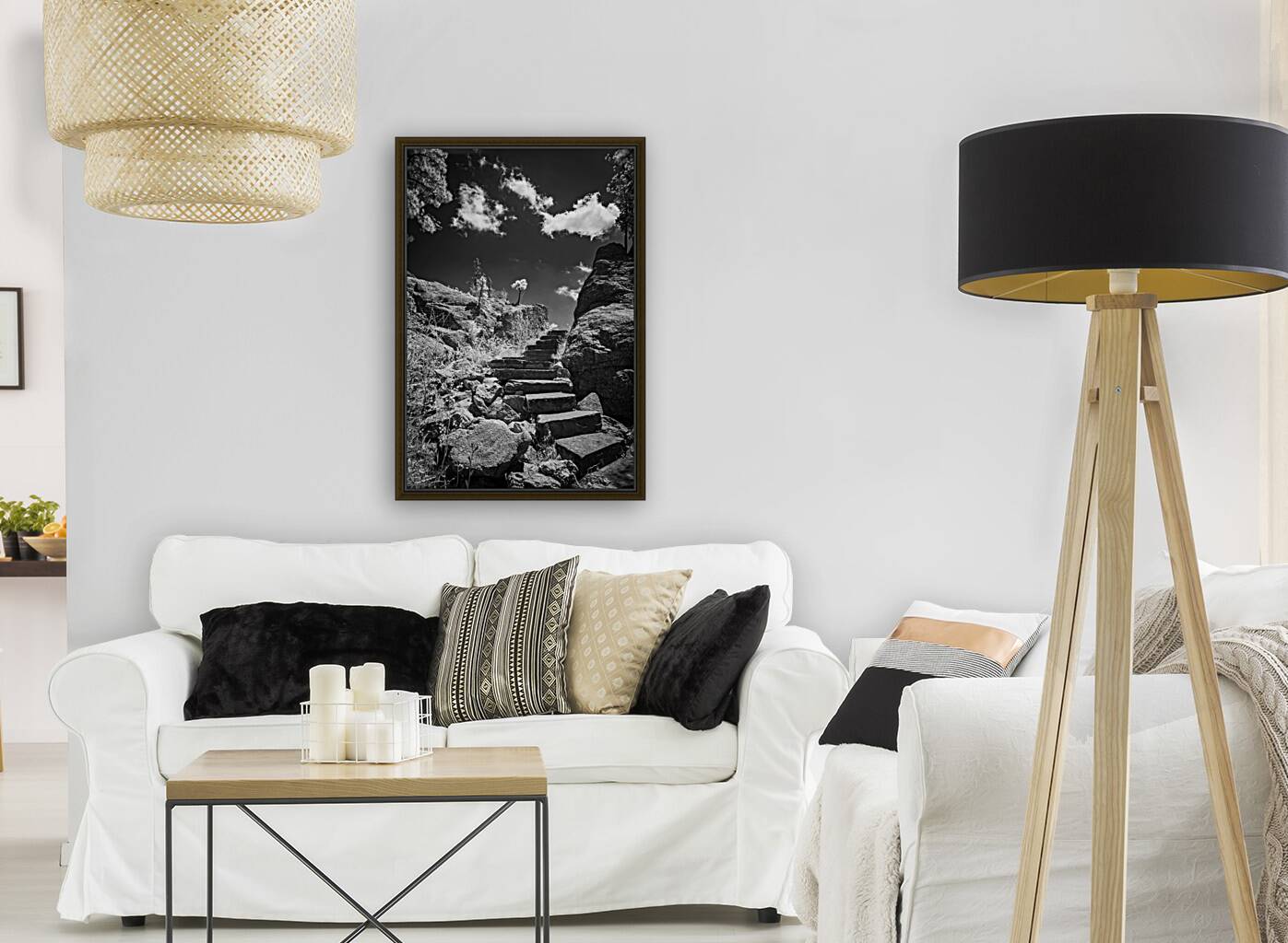 Stairway to Tranquility: Sylvan Lake Reproduction