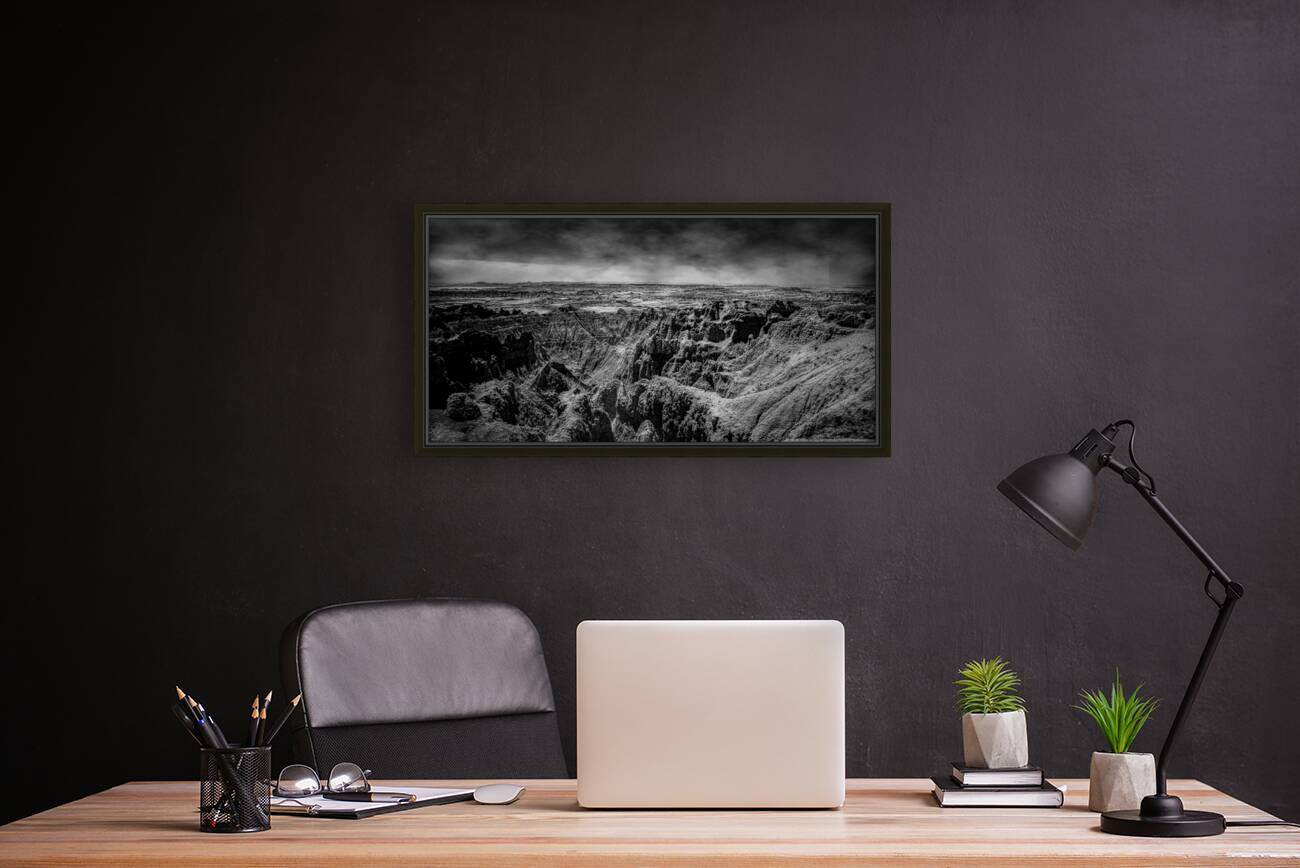 Shadows of the Earth: A Canyon Dream in the Badlands Reproduction