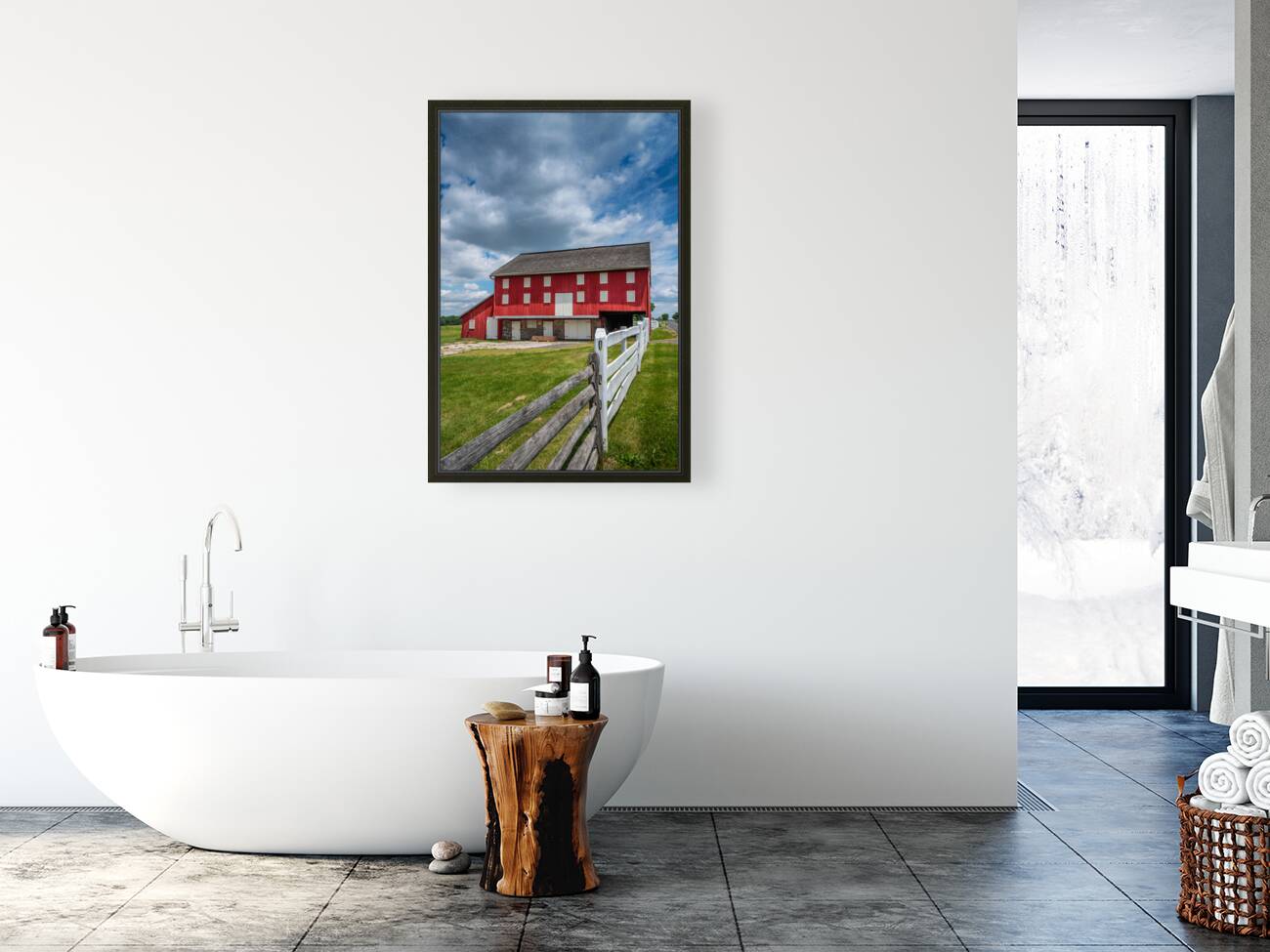 The Sherfy Barn: Rustic Red Retreat Reproduction