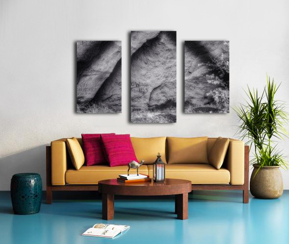 Legacy in Rock: Register Hill Wyoming  Canvas print