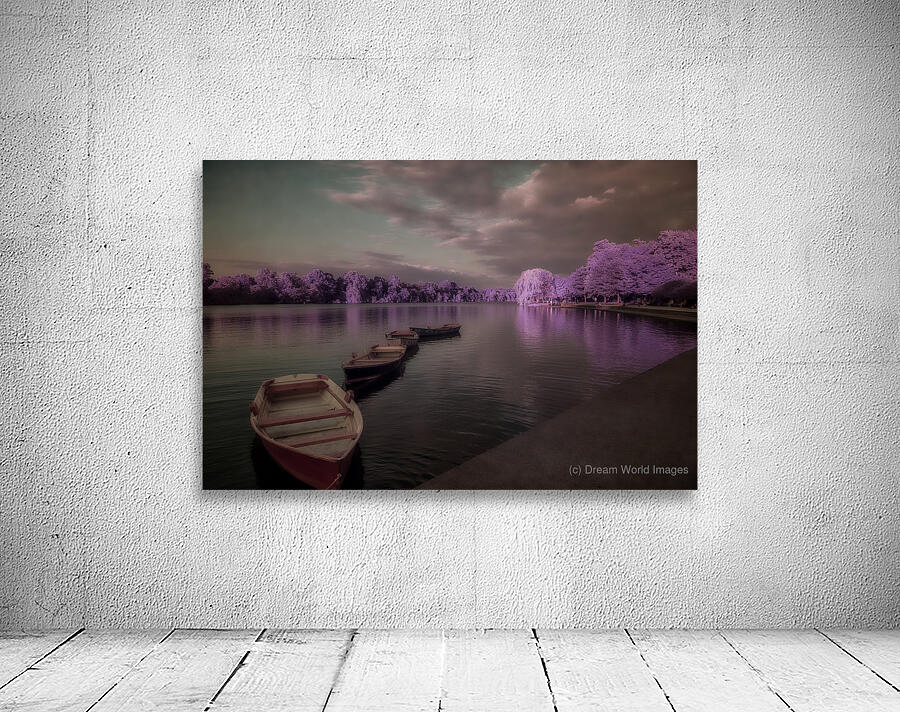 Lavender Waterscape Reverie   Wall Preview