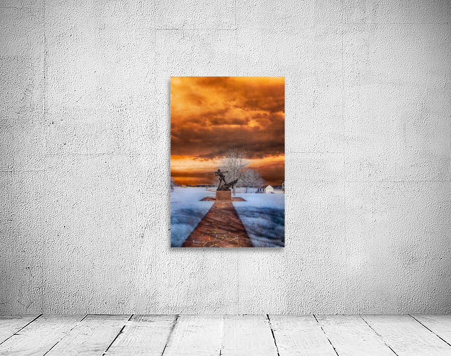 Stormy Determination: Mississippi Monument at Gettysburg Wall Preview