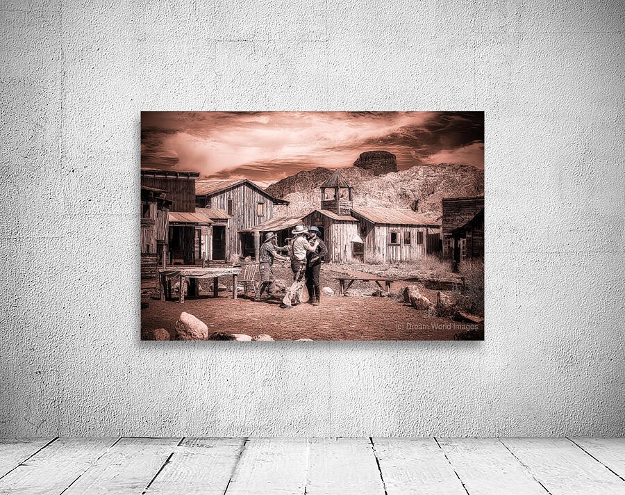 Sepia Dreams of Rustic Encounters Wall Preview