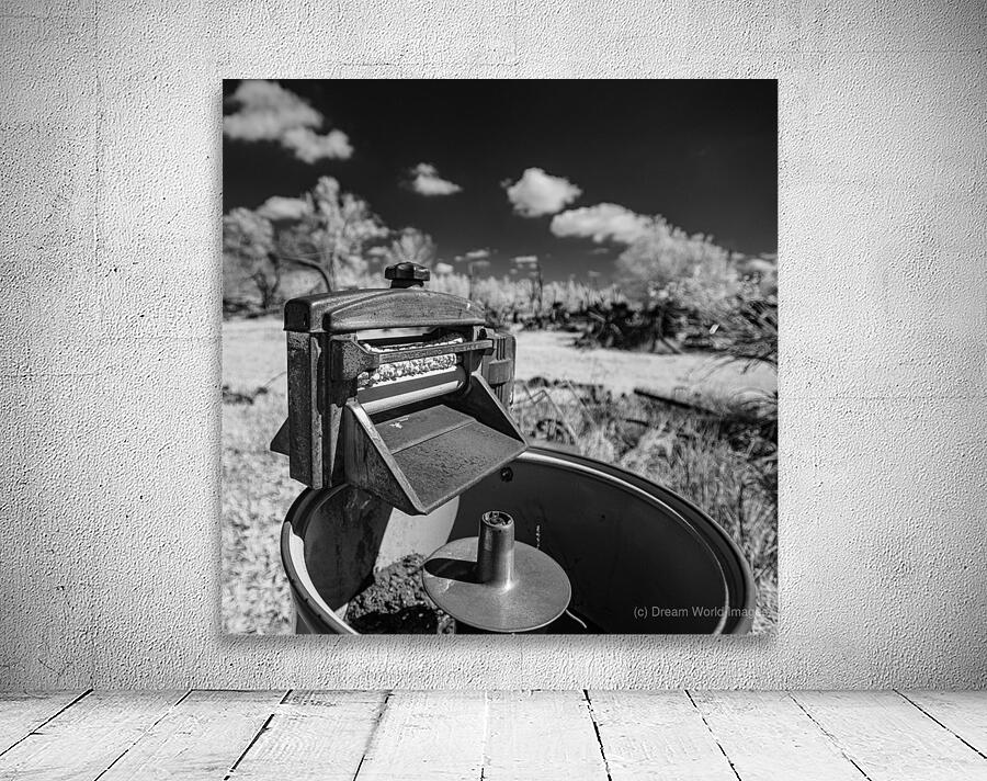 Rustic Relic   Old Washing Machine Wall Preview