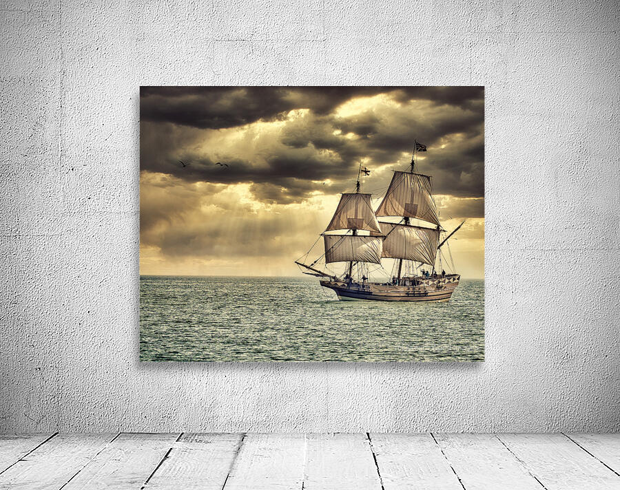 Maritime Marvel: Witnessing a Historic Tall Ship Arrival During  Wall Preview