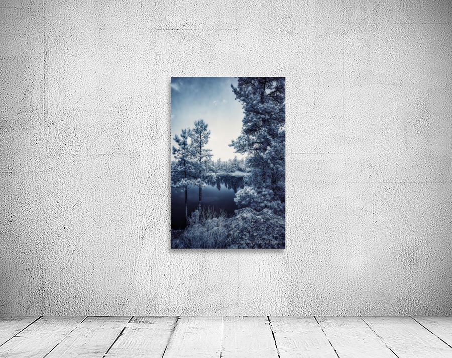 Infrared Tranquility: Capturing the Essence of Bismarck Lake Wall Preview