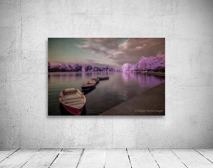 Lavender Waterscape Reverie   Wall Preview